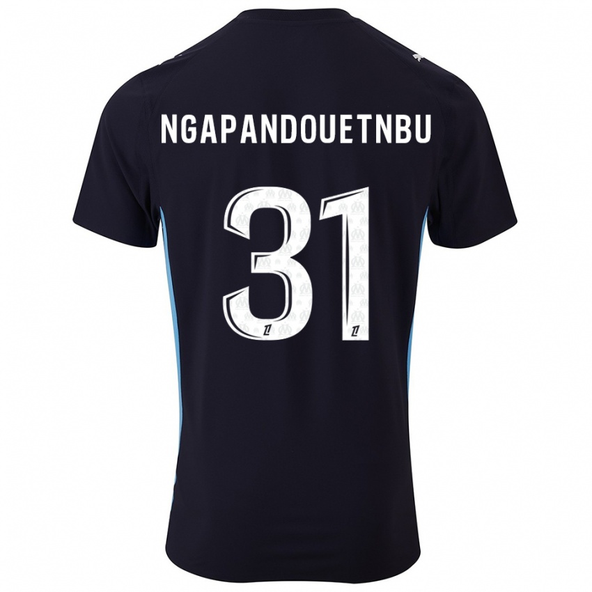 גברים סיימון בריידי נגאפנדואטנבו #31 שחור תכלת הרחק ג'רזי 2025/26 חולצה קצרה