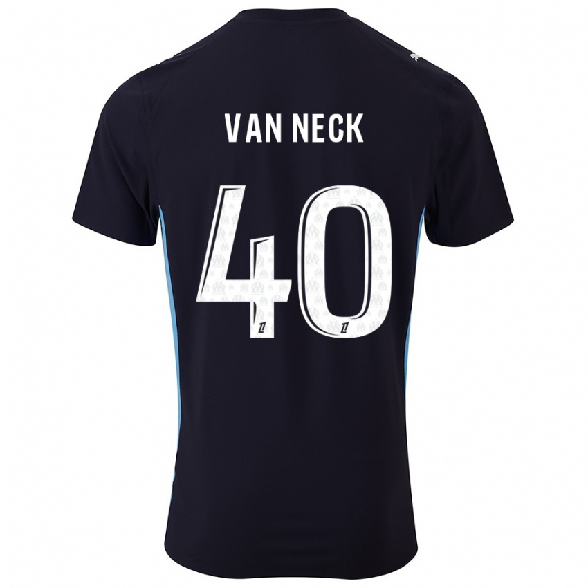 גברים ג'ל ואן צוק #40 שחור תכלת הרחק ג'רזי 2025/26 חולצה קצרה