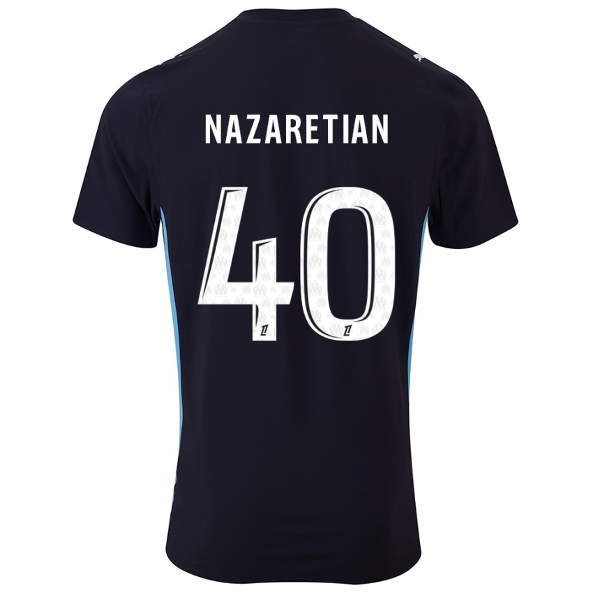 גברים מנואל נזרטיאן #40 שחור תכלת הרחק ג'רזי 2025/26 חולצה קצרה