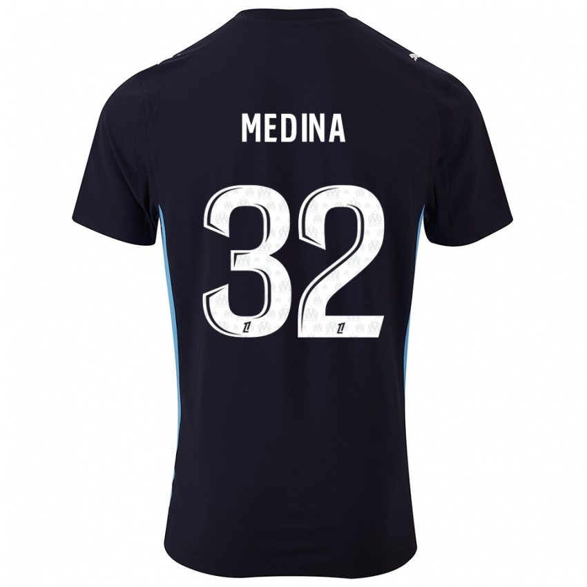 גברים פקונדו מדינה #32 שחור תכלת הרחק ג'רזי 2025/26 חולצה קצרה