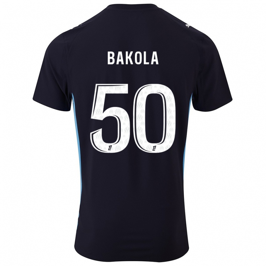 גברים דריל בקולה #50 שחור תכלת הרחק ג'רזי 2025/26 חולצה קצרה