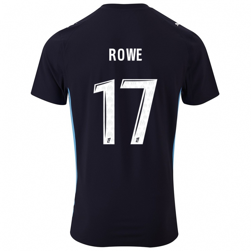 גברים ג'ונתן רואו #17 שחור תכלת הרחק ג'רזי 2025/26 חולצה קצרה