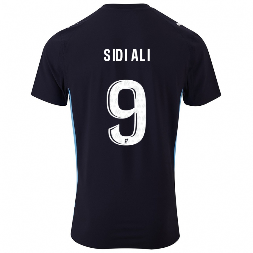 גברים סופיאן סידי עלי #9 שחור תכלת הרחק ג'רזי 2025/26 חולצה קצרה