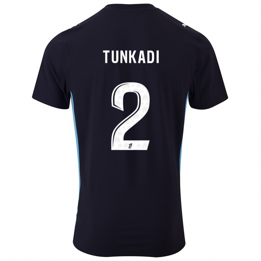 גברים Alexandre Tunkadi #2 שחור תכלת הרחק ג'רזי 2025/26 חולצה קצרה