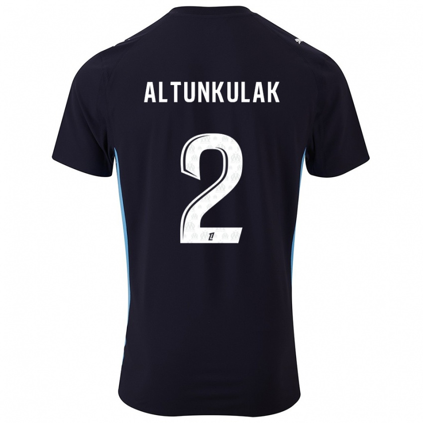 גברים סלן אלטונקולאק #2 שחור תכלת הרחק ג'רזי 2025/26 חולצה קצרה