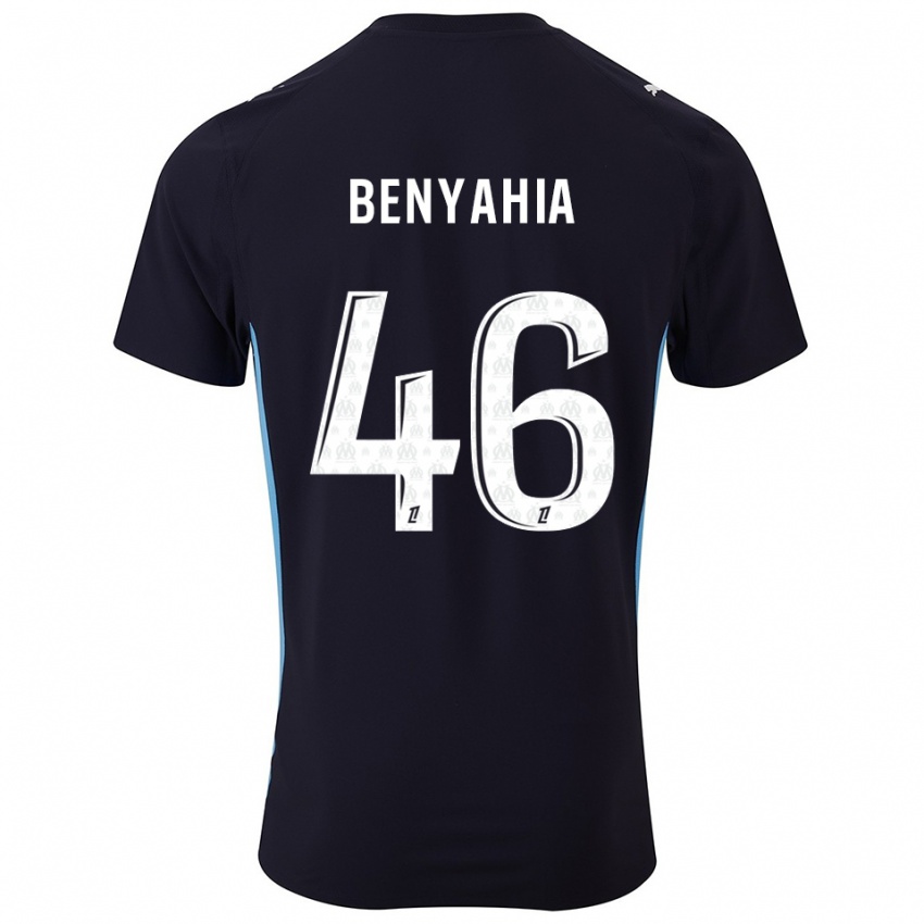 גברים עיילן בניחיה-תני #46 שחור תכלת הרחק ג'רזי 2025/26 חולצה קצרה