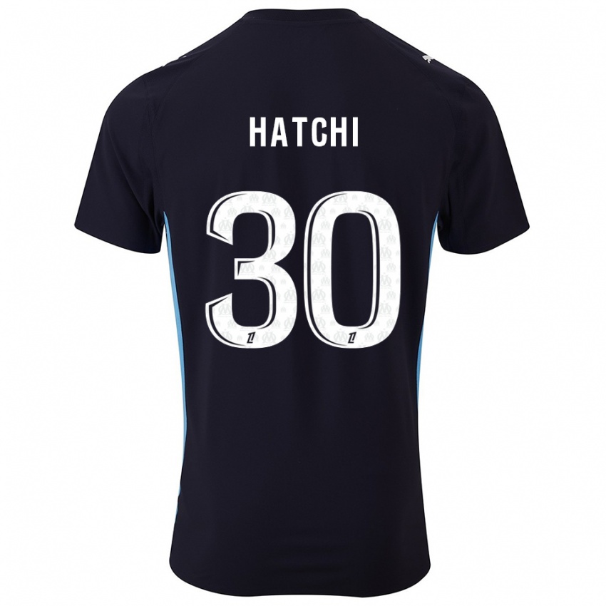 גברים Anaïs Hatchi #30 שחור תכלת הרחק ג'רזי 2025/26 חולצה קצרה