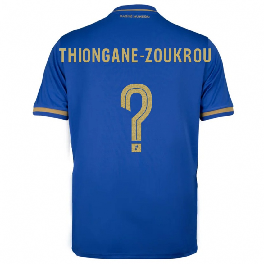 גברים Ackah-Tidiane Thiongane-Zoukrou #0 כחול זהב הרחק ג'רזי 2025/26 חולצה קצרה