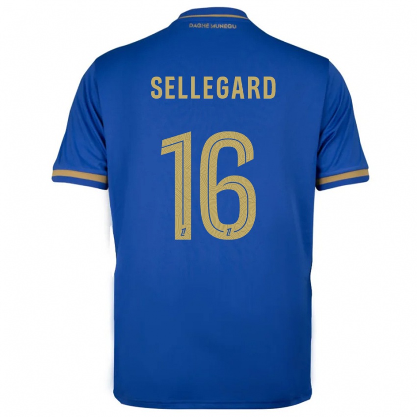 גברים Alexander Sellegard #16 כחול זהב הרחק ג'רזי 2025/26 חולצה קצרה