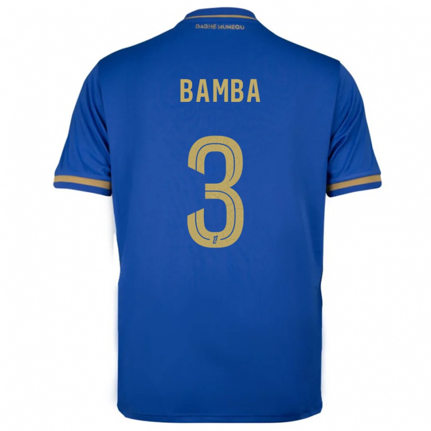 גברים Ismaïl Bamba #3 כחול זהב הרחק ג'רזי 2025/26 חולצה קצרה