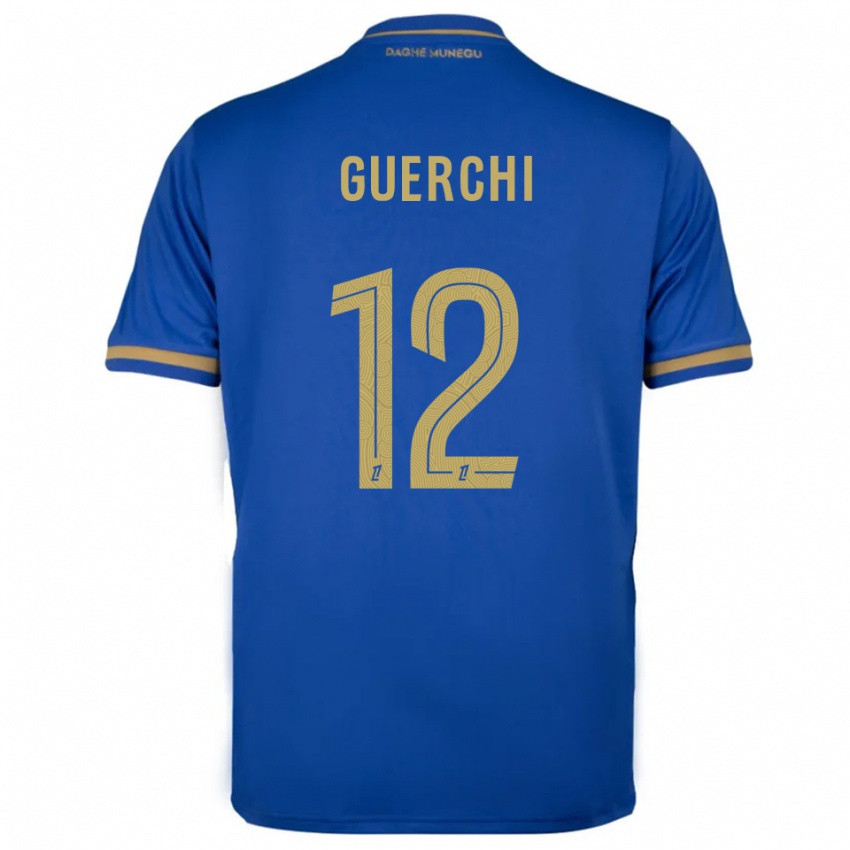 גברים Wassim Guerchi #12 כחול זהב הרחק ג'רזי 2025/26 חולצה קצרה
