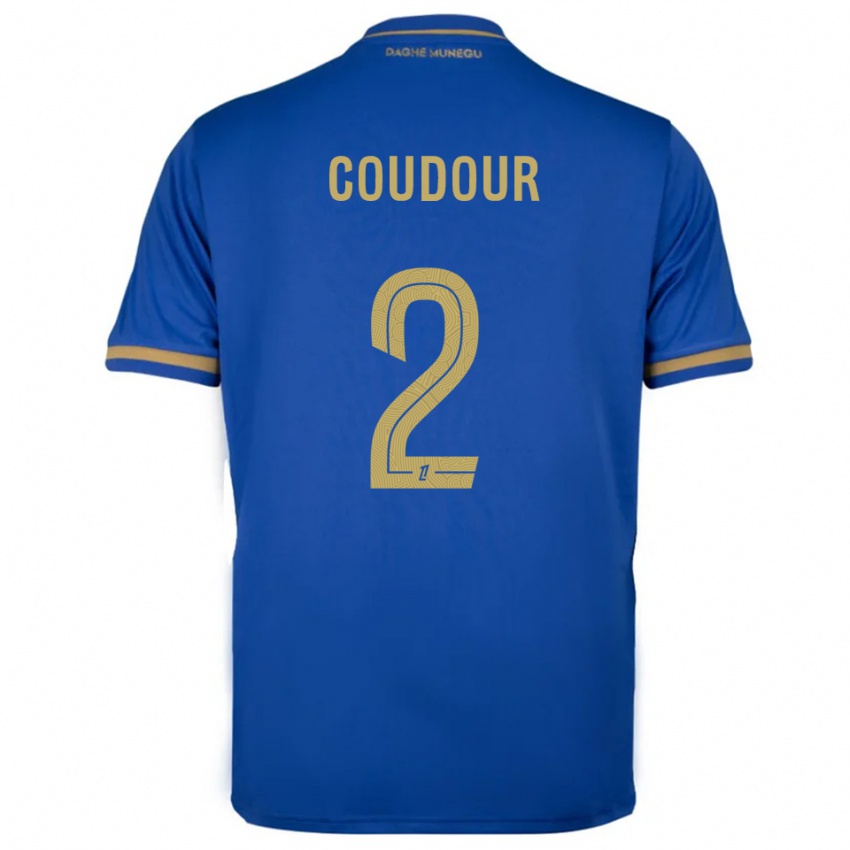 גברים Mathis Coudour #2 כחול זהב הרחק ג'רזי 2025/26 חולצה קצרה