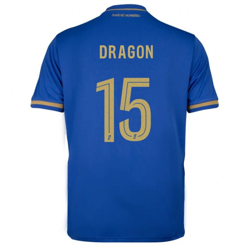 גברים Clément Dragon #15 כחול זהב הרחק ג'רזי 2025/26 חולצה קצרה