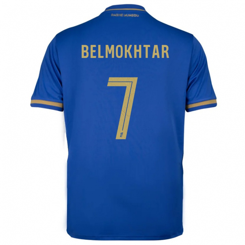 גברים Ilies Belmokhtar #7 כחול זהב הרחק ג'רזי 2025/26 חולצה קצרה