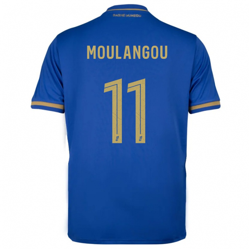 גברים Kenan Moulangou #11 כחול זהב הרחק ג'רזי 2025/26 חולצה קצרה