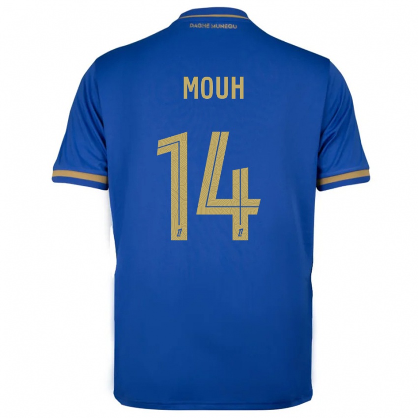 גברים Yasir Mouh #14 כחול זהב הרחק ג'רזי 2025/26 חולצה קצרה