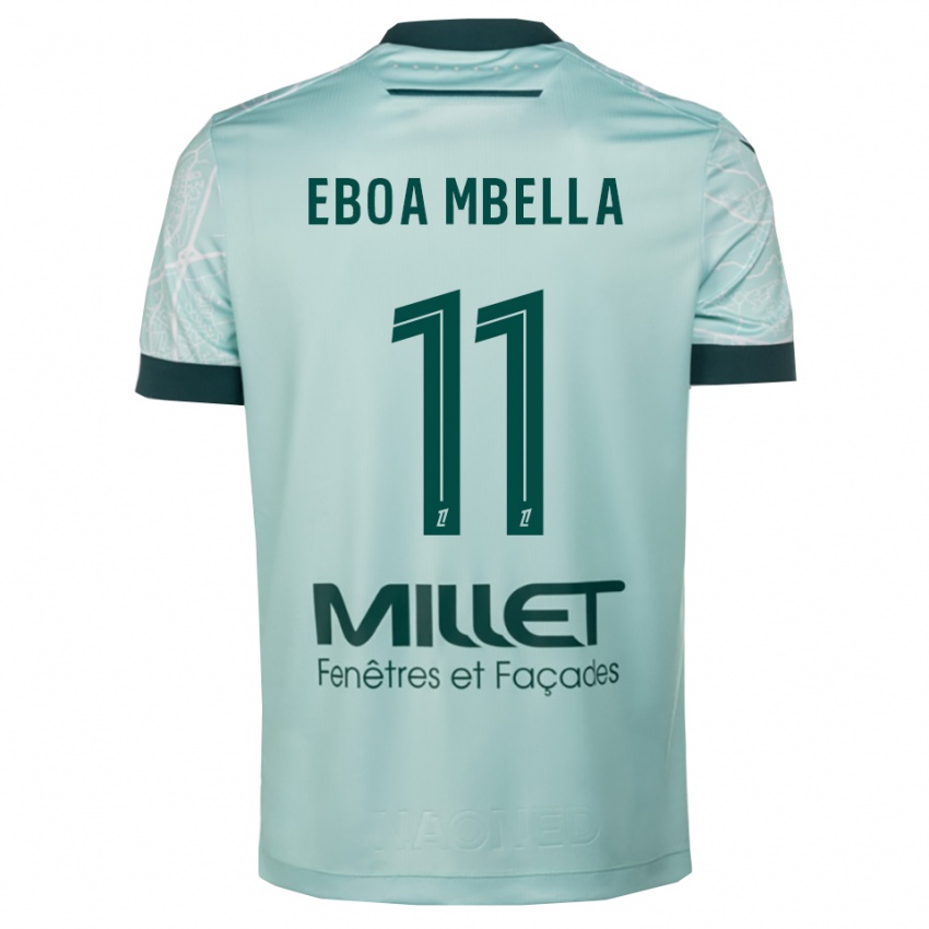גברים Eden Eboa Mbella #11 ירוק לבן הרחק ג'רזי 2025/26 חולצה קצרה
