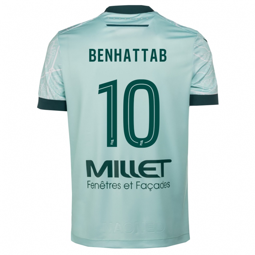 גברים Yassine Benhattab #10 ירוק לבן הרחק ג'רזי 2025/26 חולצה קצרה