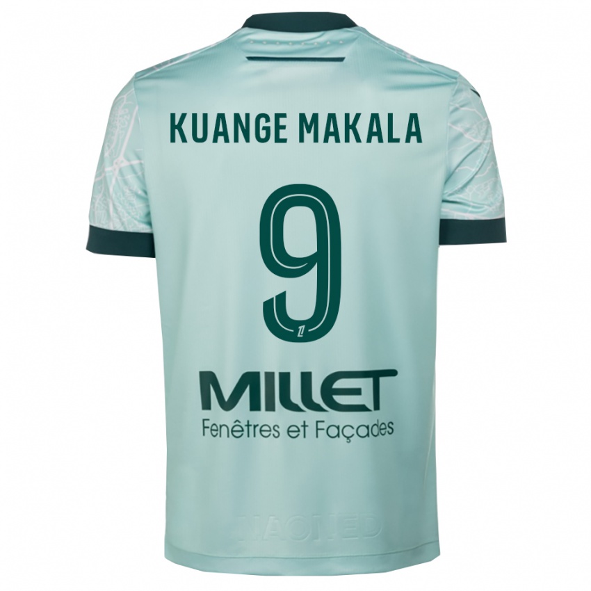 גברים Jordi Kuange Makala #9 ירוק לבן הרחק ג'רזי 2025/26 חולצה קצרה