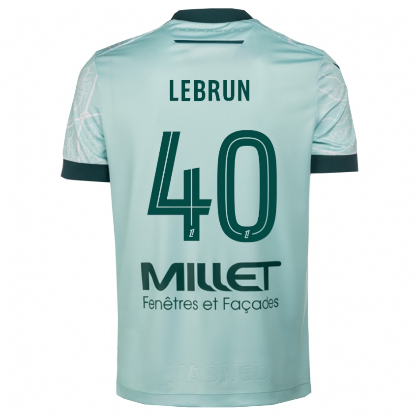 גברים Lisa Lebrun #40 ירוק לבן הרחק ג'רזי 2025/26 חולצה קצרה