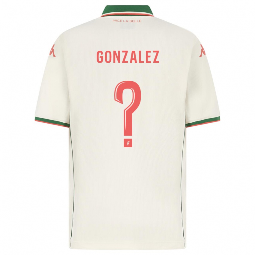 גברים Anthony Gonzalez #0 לבן ירוק הרחק ג'רזי 2025/26 חולצה קצרה