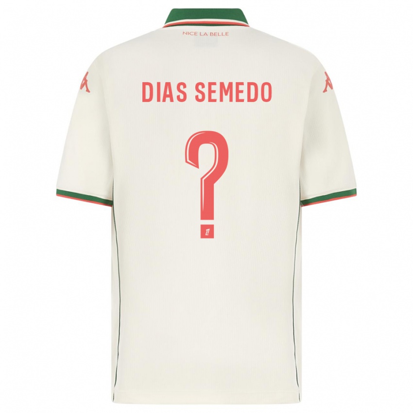 גברים Samuel Dias Semedo #0 לבן ירוק הרחק ג'רזי 2025/26 חולצה קצרה
