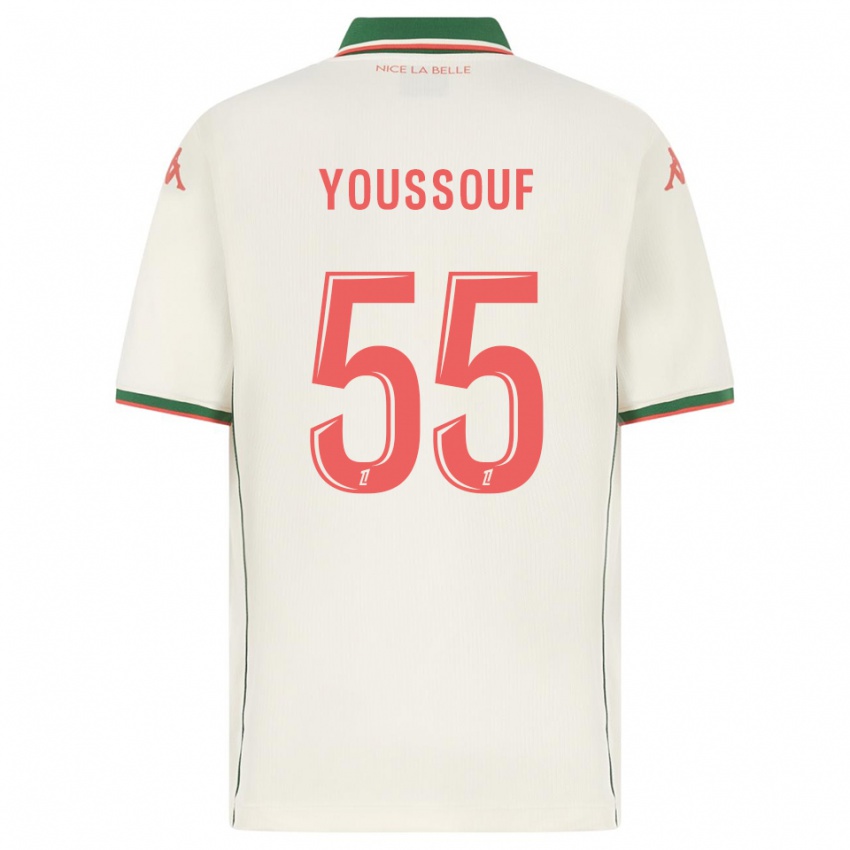 גברים יוסוף אנדאישימיה #55 לבן ירוק הרחק ג'רזי 2025/26 חולצה קצרה