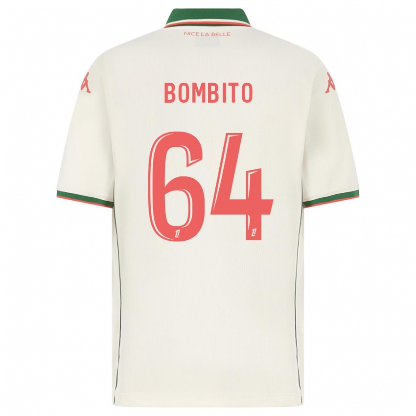 גברים Moïse Bombito #64 לבן ירוק הרחק ג'רזי 2025/26 חולצה קצרה