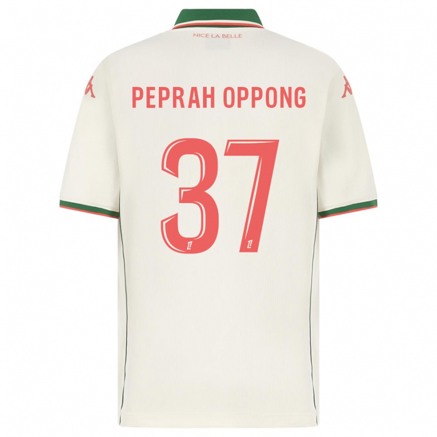 גברים קוג׳ו פפרה אופונג #37 לבן ירוק הרחק ג'רזי 2025/26 חולצה קצרה