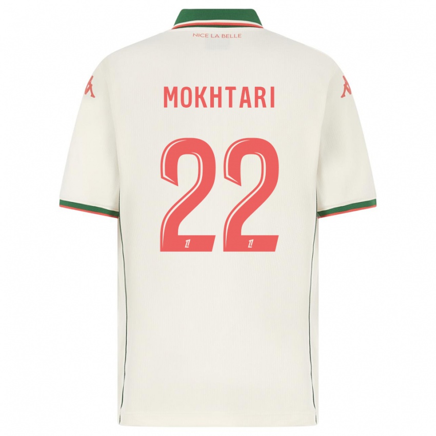 גברים Jade Mokhtari #22 לבן ירוק הרחק ג'רזי 2025/26 חולצה קצרה