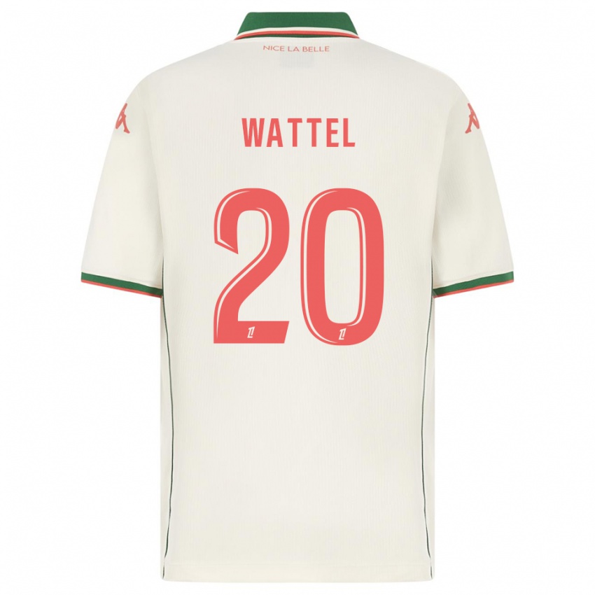 גברים Sami Wattel #20 לבן ירוק הרחק ג'רזי 2025/26 חולצה קצרה