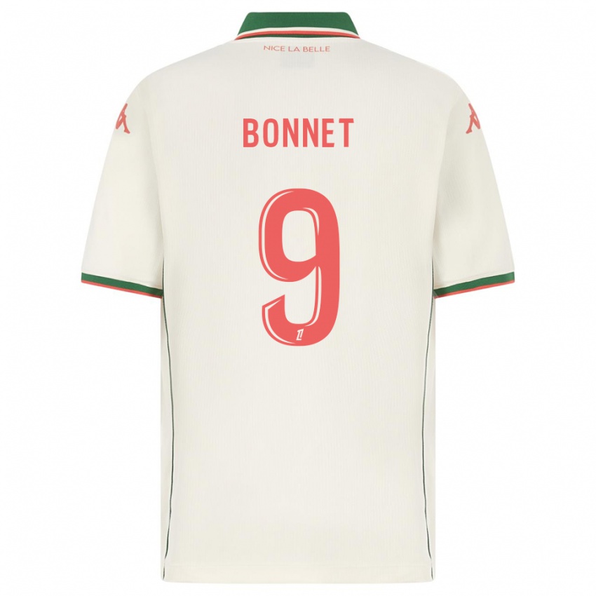 גברים Thomas Bonnet #9 לבן ירוק הרחק ג'רזי 2025/26 חולצה קצרה