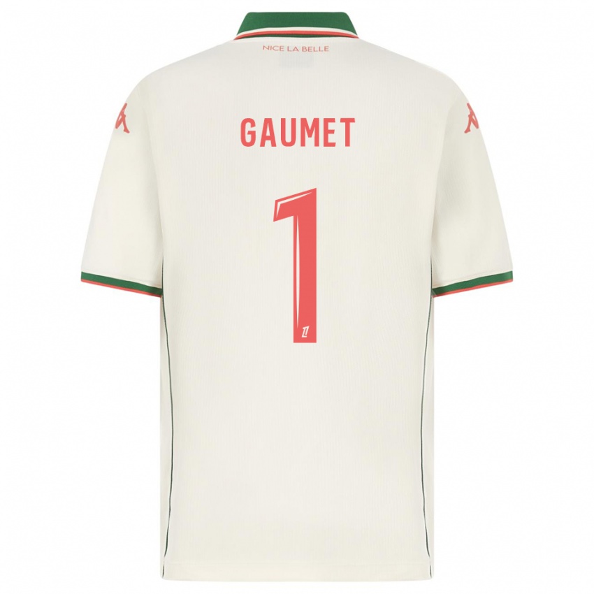 גברים Noa Gaumet #1 לבן ירוק הרחק ג'רזי 2025/26 חולצה קצרה