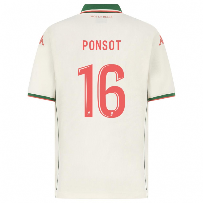 גברים Martin Ponsot #16 לבן ירוק הרחק ג'רזי 2025/26 חולצה קצרה