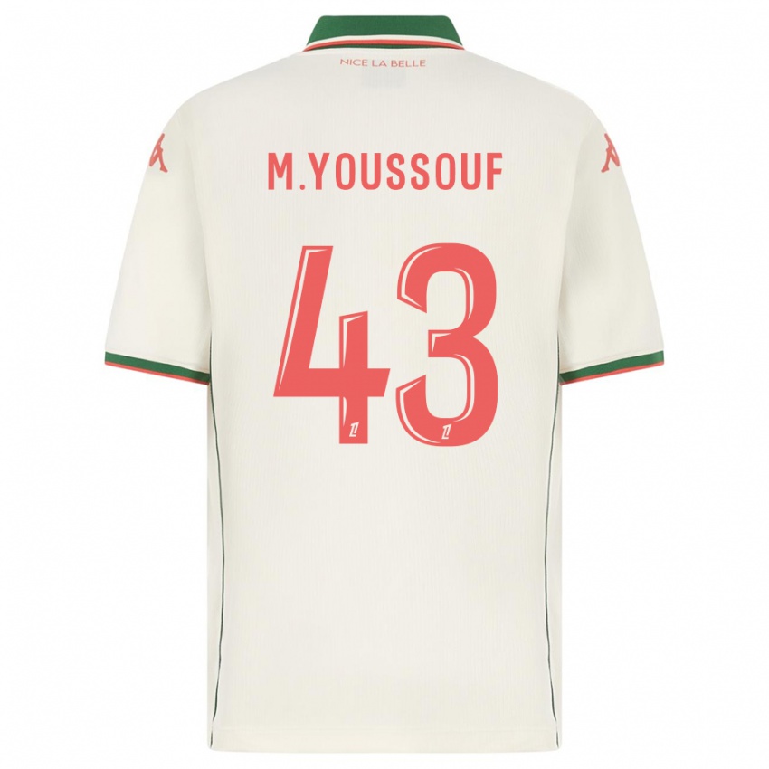 גברים Mousslim Youssouf #43 לבן ירוק הרחק ג'רזי 2025/26 חולצה קצרה