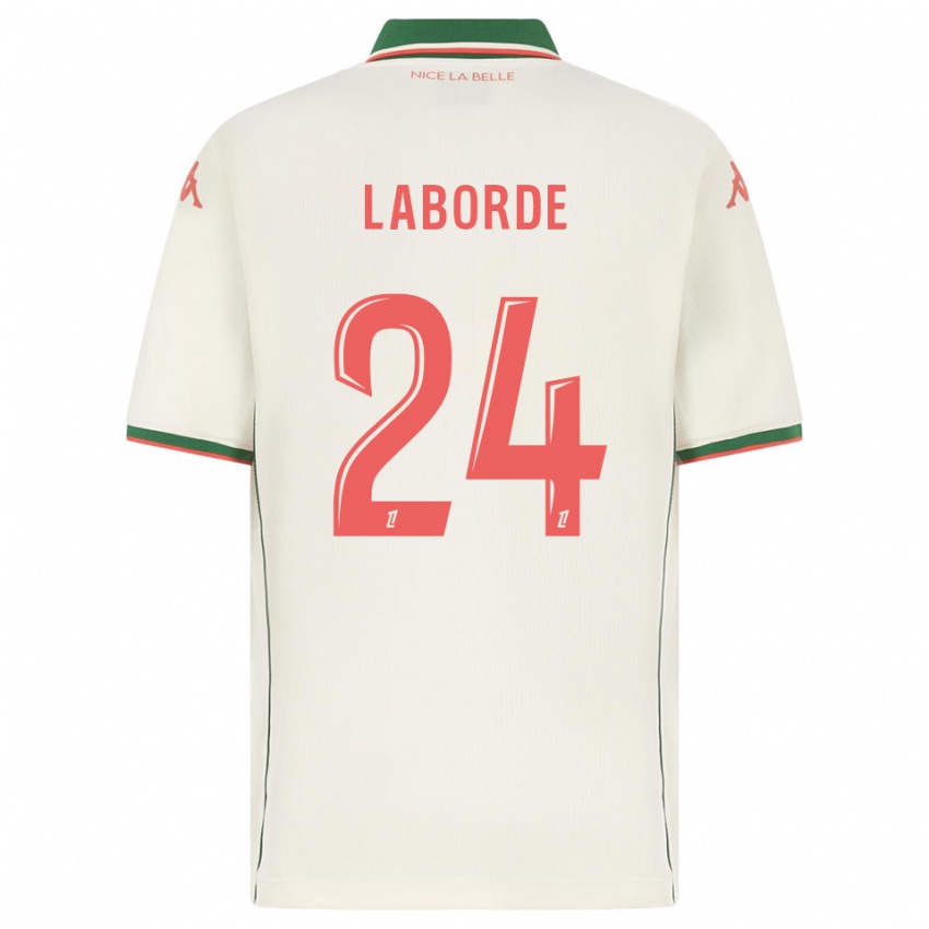 גברים גאטאן לבורד #24 לבן ירוק הרחק ג'רזי 2025/26 חולצה קצרה