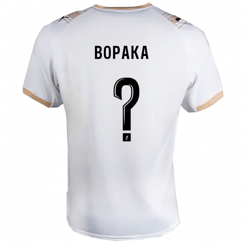 גברים יוחנן בופאקה #0 לבן שחור הרחק ג'רזי 2025/26 חולצה קצרה