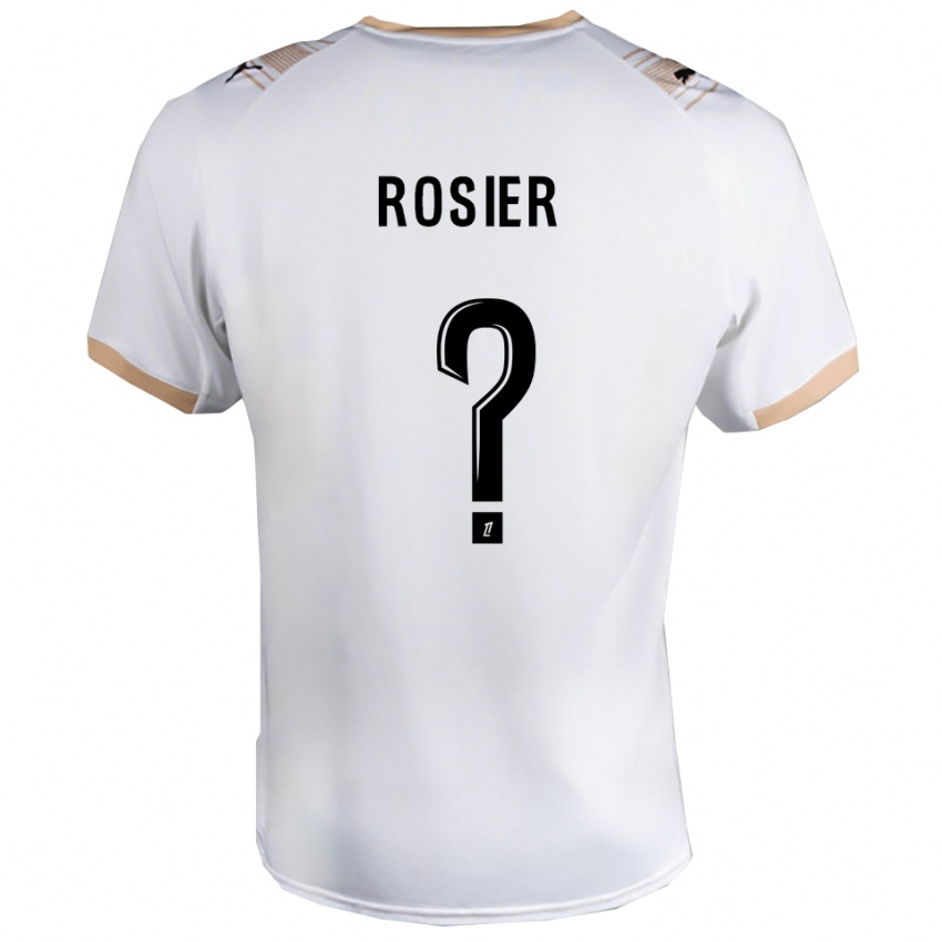 גברים מתייס רוזייר #0 לבן שחור הרחק ג'רזי 2025/26 חולצה קצרה