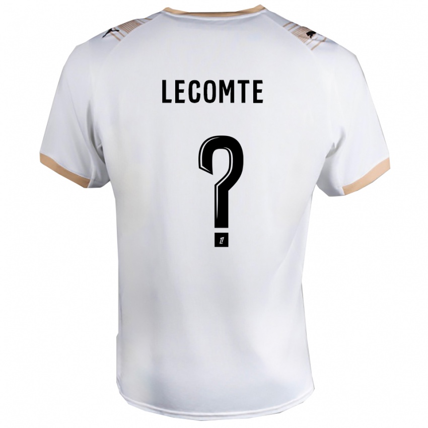 גברים בנז'מן לקונט #0 לבן שחור הרחק ג'רזי 2025/26 חולצה קצרה