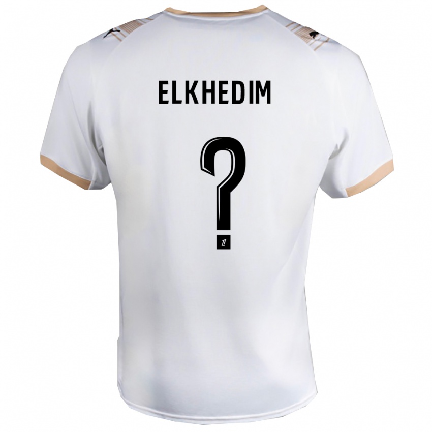 גברים עבדנור אלחדים #0 לבן שחור הרחק ג'רזי 2025/26 חולצה קצרה