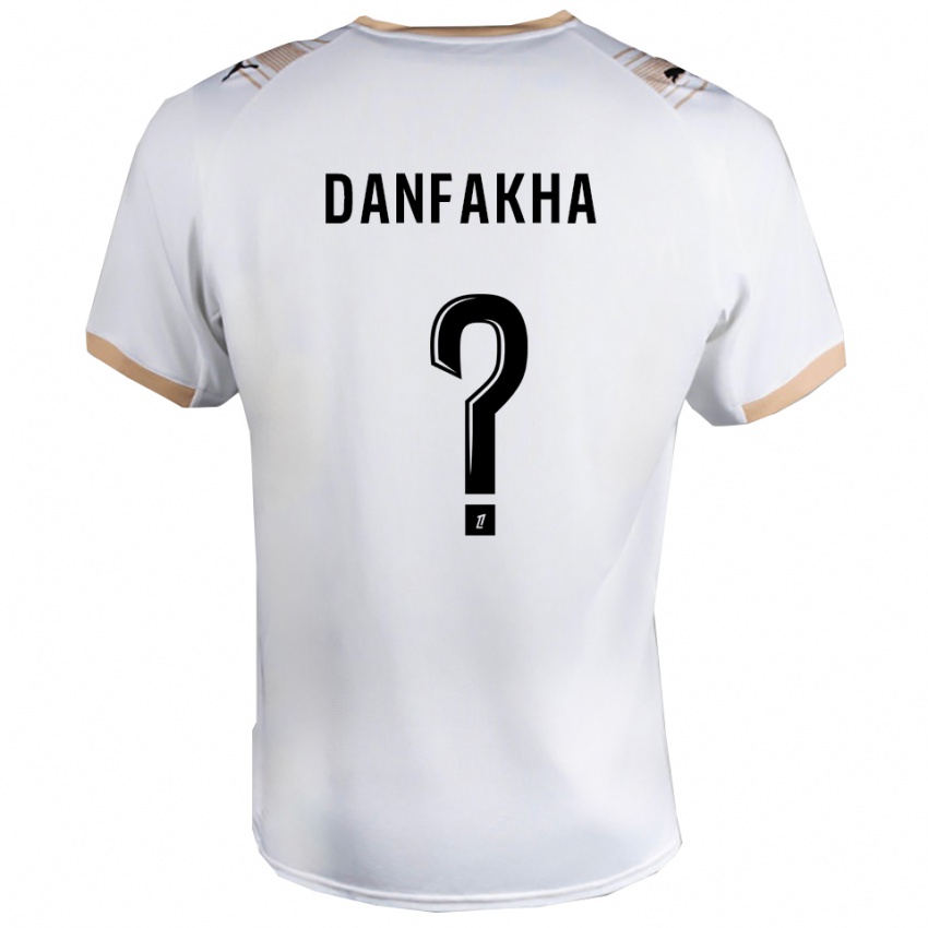 גברים דיאלא דנפקא #0 לבן שחור הרחק ג'רזי 2025/26 חולצה קצרה