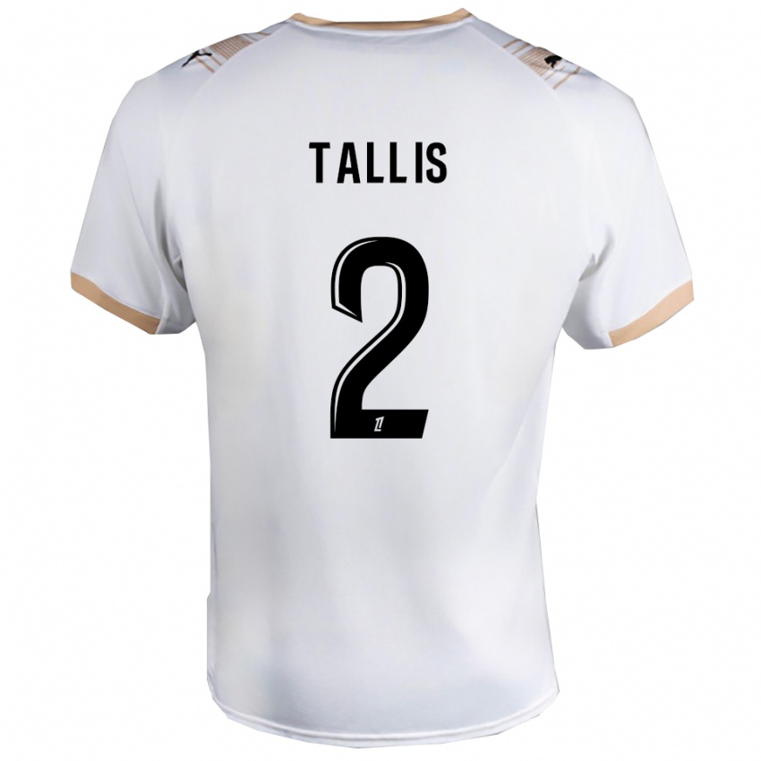 גברים לוהן טאליס #2 לבן שחור הרחק ג'רזי 2025/26 חולצה קצרה