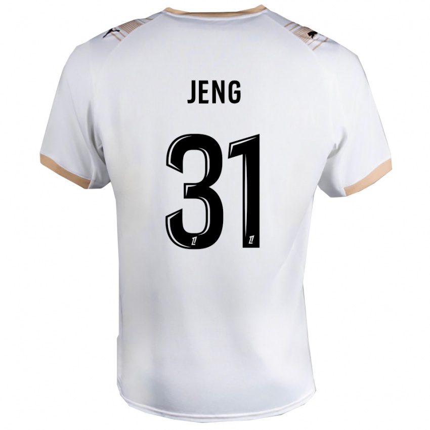 גברים מלקולם ינג #31 לבן שחור הרחק ג'רזי 2025/26 חולצה קצרה