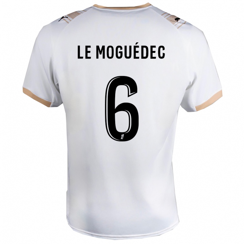 גברים Anaële Le Moguédec #6 לבן שחור הרחק ג'רזי 2025/26 חולצה קצרה