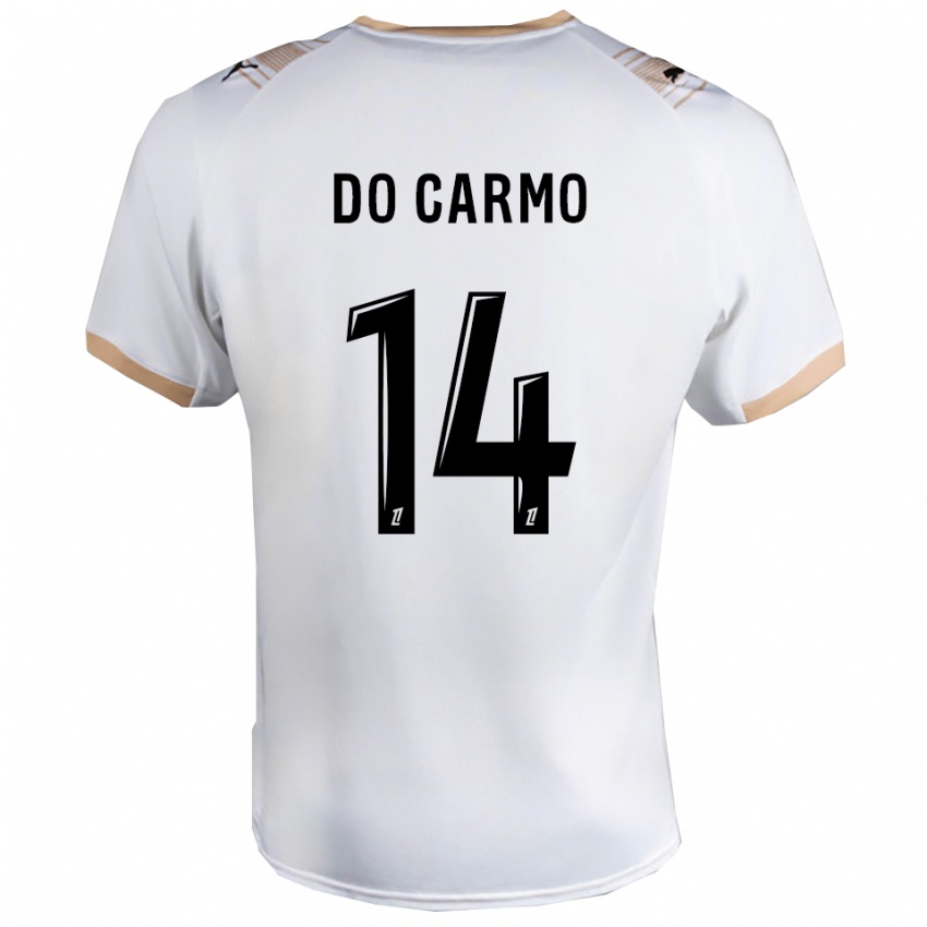 גברים סופיאן דו קארמו #14 לבן שחור הרחק ג'רזי 2025/26 חולצה קצרה