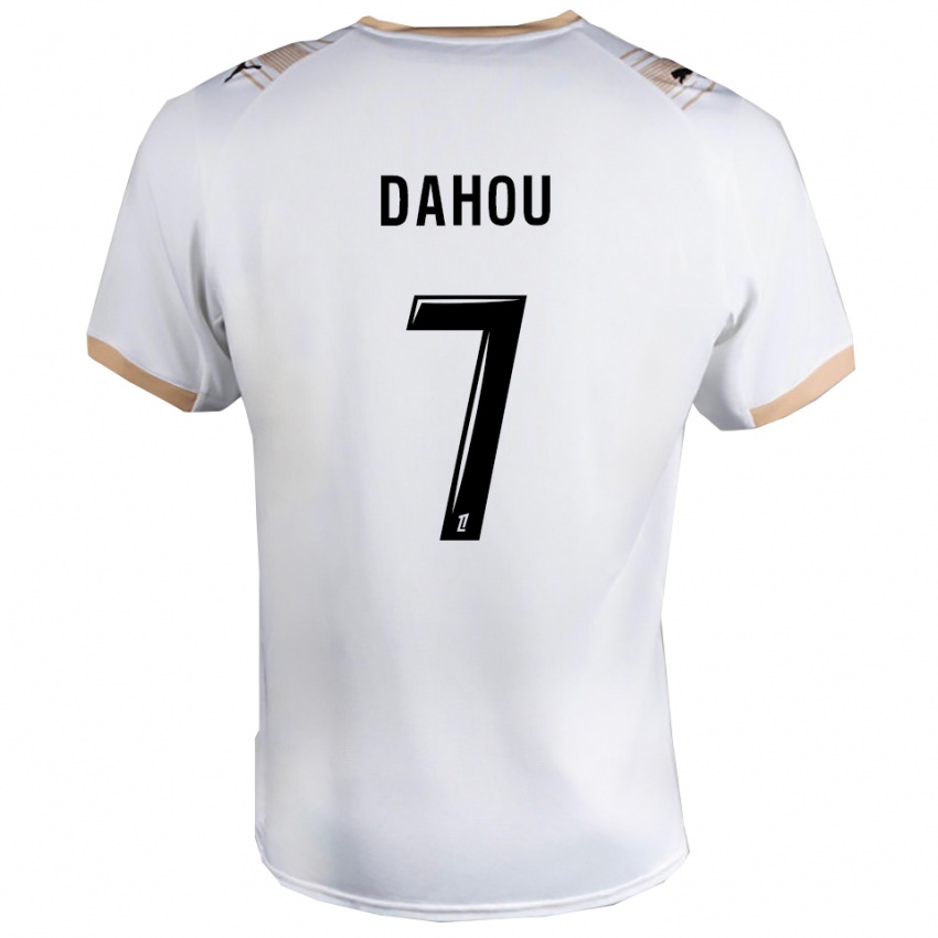 גברים Erwan Dahou #7 לבן שחור הרחק ג'רזי 2025/26 חולצה קצרה