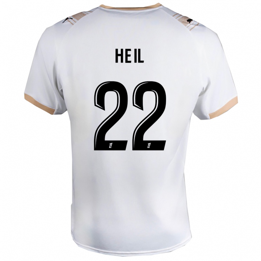 גברים מאנון הייל #22 לבן שחור הרחק ג'רזי 2025/26 חולצה קצרה