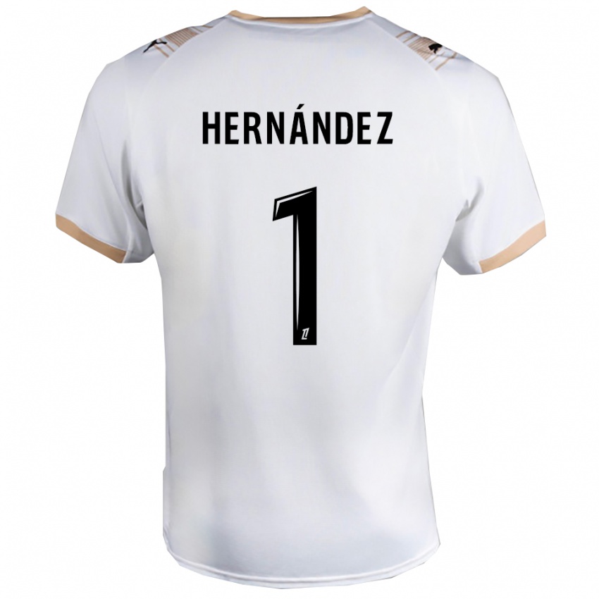 גברים מלווין רמון הרננדס סאלאס #1 לבן שחור הרחק ג'רזי 2025/26 חולצה קצרה