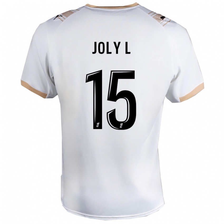 גברים לו-אן ז׳ולי #15 לבן שחור הרחק ג'רזי 2025/26 חולצה קצרה