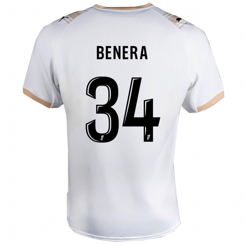 גברים Ummene Benera #34 לבן שחור הרחק ג'רזי 2025/26 חולצה קצרה